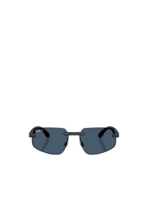 Ray-Ban rimless rectangle-frame sunglasses