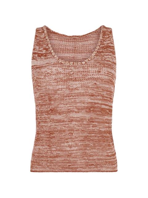 ESCVDO Ofrenda knitted tank top