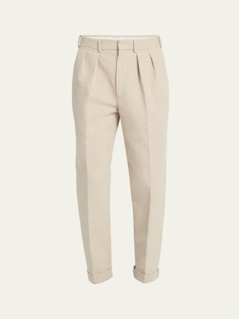 Men's Double Cotton Satin Semi Sartorial Pants