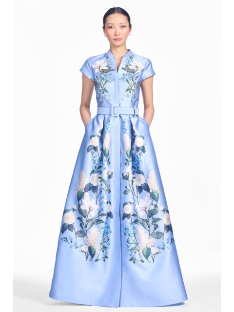 SACHIN & BABI EMBELLISHED MARTA GOWN - OPAL FRESCO