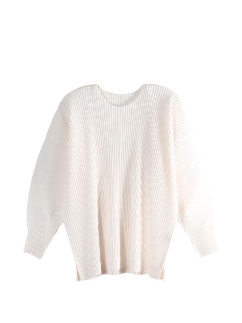 ISSEY MIYAKE Monthly Colors: January pleated crew neck top