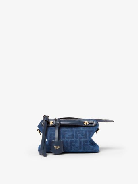 FENDI By The Way Soft Mini Blue FF denim flocked mini-bag