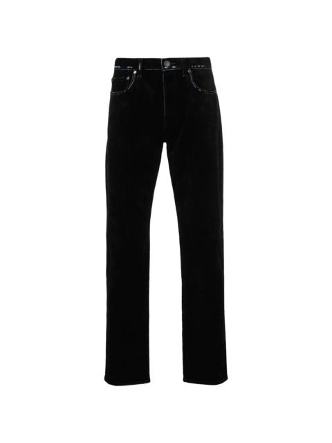 The Daze two-tone straight jeans