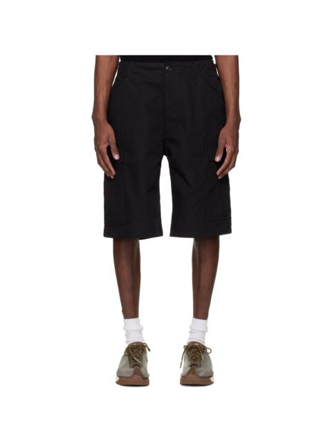 Nanamica Black Ripstop Cargo Shorts