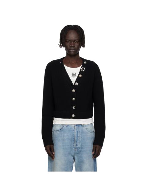VETEMENTS Black Fancy Button Mini Cardigan