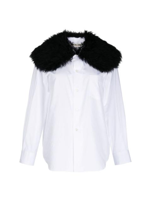 Comme Des Garçons contrasting-collar long-sleeve shirt