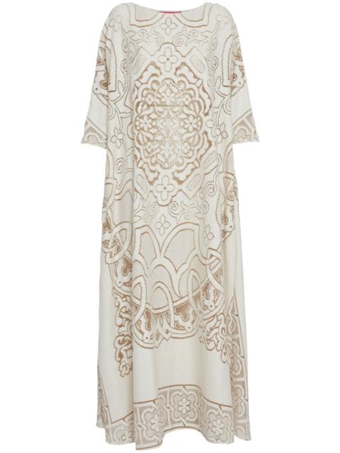 La DoubleJ Muumuu embroidered maxi dress