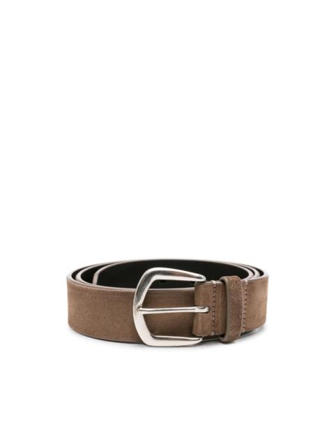 OFFICINE CREATIVE suede buckle-fastening belt