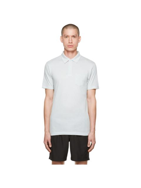 Sunspel Blue Riviera Polo