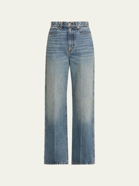 RÙADH The Quinn Acid-Washed Straight-Leg Jeans