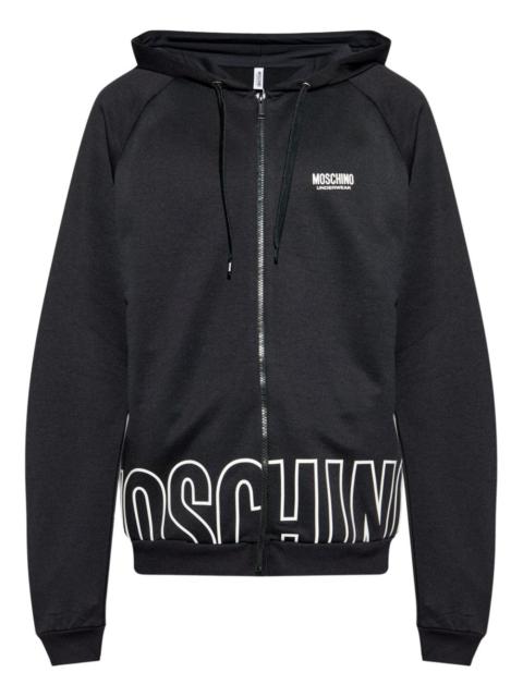 Moschino logo-print hoodie