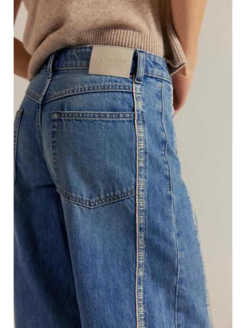 FREE PEOPLE We The Free On The Edge Selvedge Wide-Leg Jeans