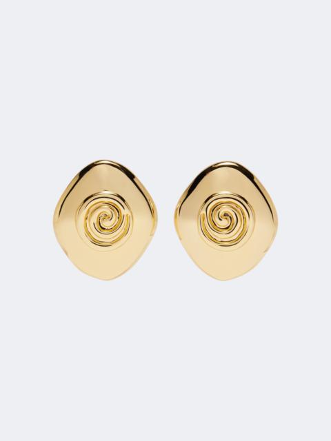 DÉHANCHE Koru 14kt gold-plated stud earrings