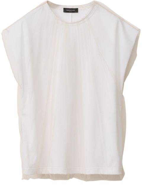 FABIANA FILIPPI organza-overlay top