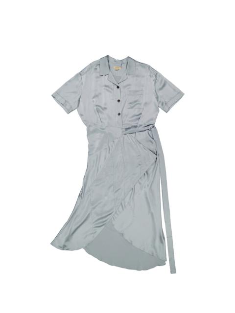 【送料&関税込】Burberry Blue Silk Dress Silk maxi dress Burberry Blue size 6 US in Silk - 55777084