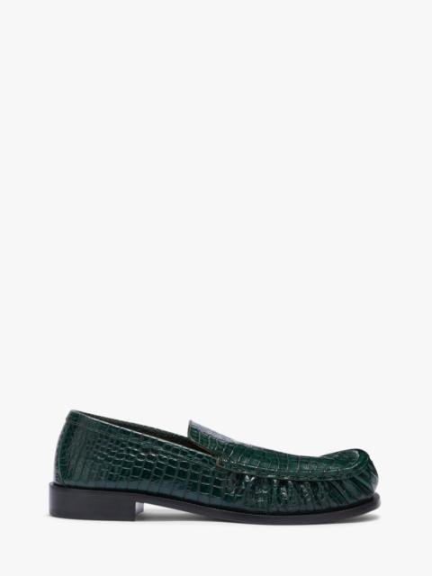 Dries Van Noten EMBOSSED LEATHER LOAFERS