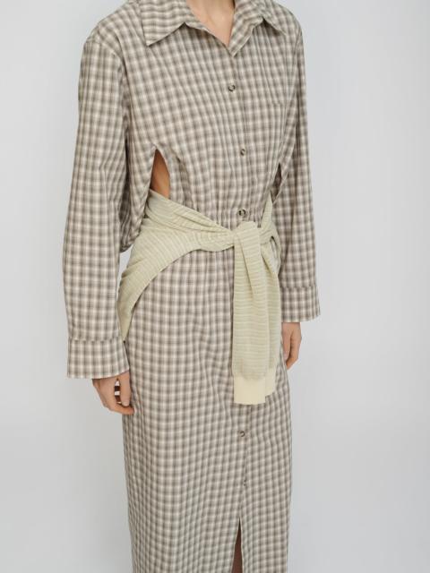 Nanushka Checked Shirting Dress