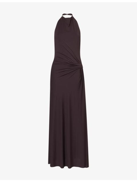 BEC + BRIDGE Court Halterneck Stretch-Jersey Maxi Dress