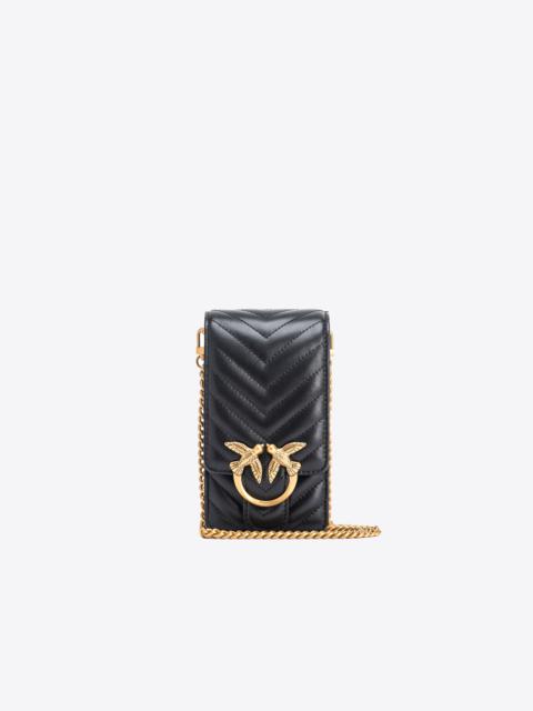 PINKO CHEVRON NAPPA LEATHER SMARTPHONE CASE