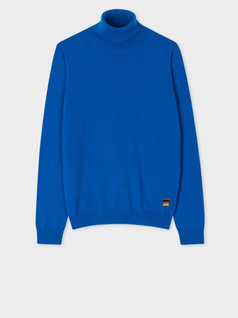 Paul Smith Cobalt Blue Cashmere Roll Neck Sweater