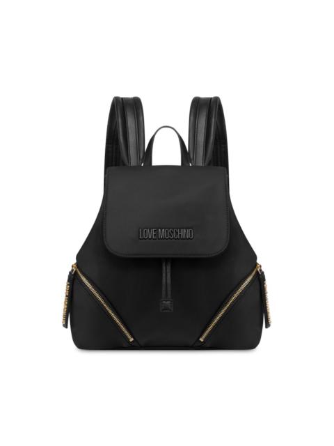 Moschino logo-lettering backpack
