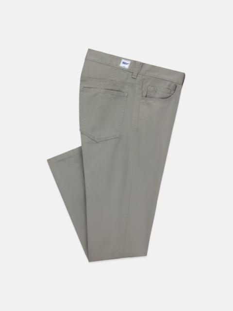 J. PRESS LIGHT GREY 5-POCKET TWILL PANT - TRIM FIT