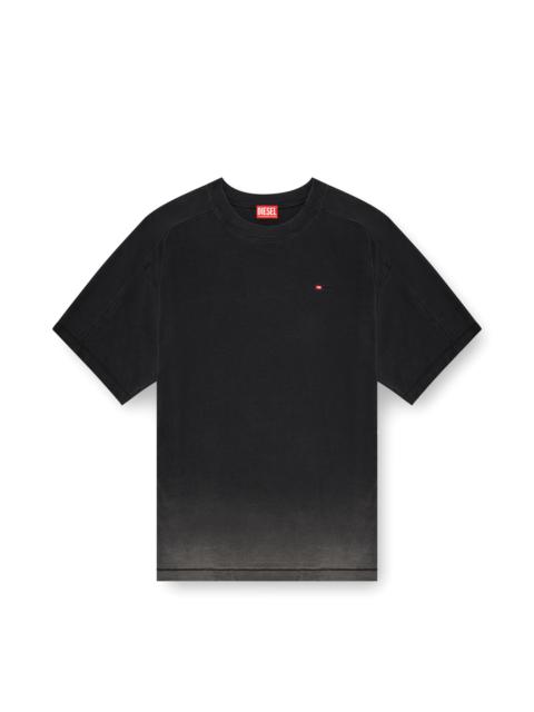 Diesel COTTON T-SHIRT WITH DEGRADÉ EFFECT