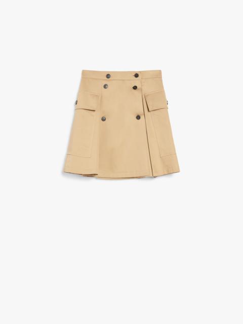 Max Mara ZEBIO Short skirt in cotton gabardine