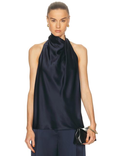 THE SEI Draped Halter Top