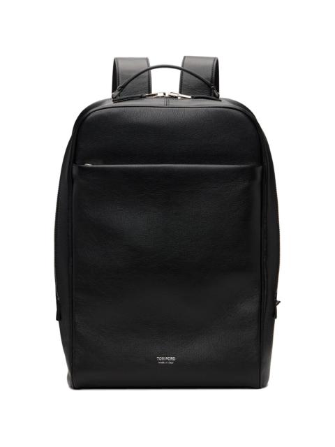 TOM FORD Black Grain Leather Minimal Backpack