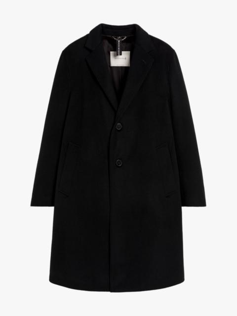 Mackintosh NEW STANLEY BLACK WOOL & CASHMERE COAT
