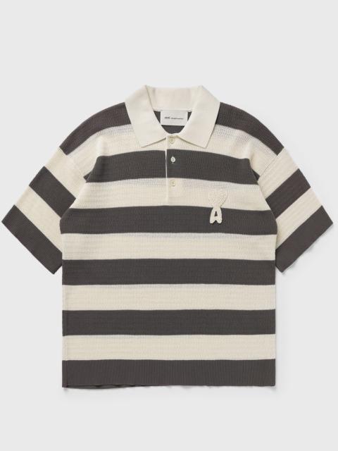 AMI Paris SHORT SLEEVES POLO WITH AMI DE COEUR PATCH