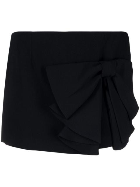 REDValentino bow-embellished mini skort