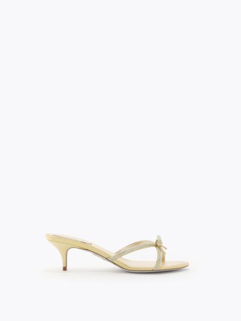 RENE CAOVILLA LYNETTE BUTTER YELLOW MULE 50