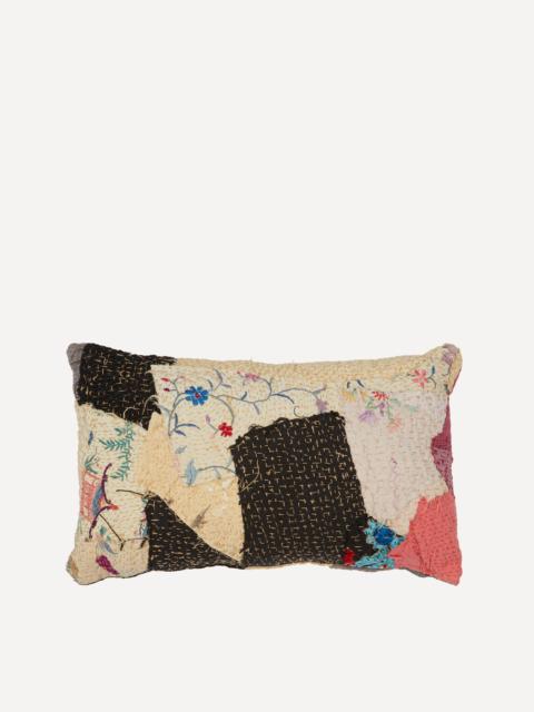 By Walid 19th-Century English Woollen Needlepoint Cushion 1263