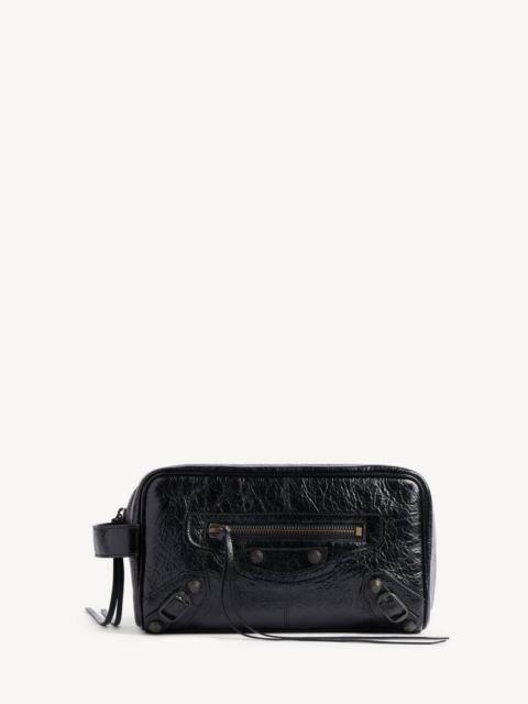 BALENCIAGA Men's Le City Toiletry Pouch in Black