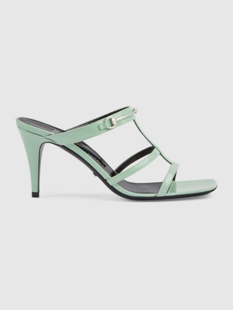 GUCCI Women's slim Horsebit slide sandal