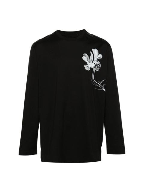 Y-3 GFX floral-print cotton T-shirt