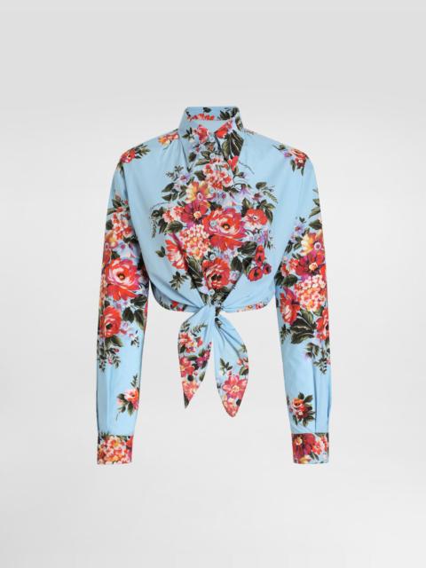 Dolce & Gabbana Flower bouquet-print cotton shirt