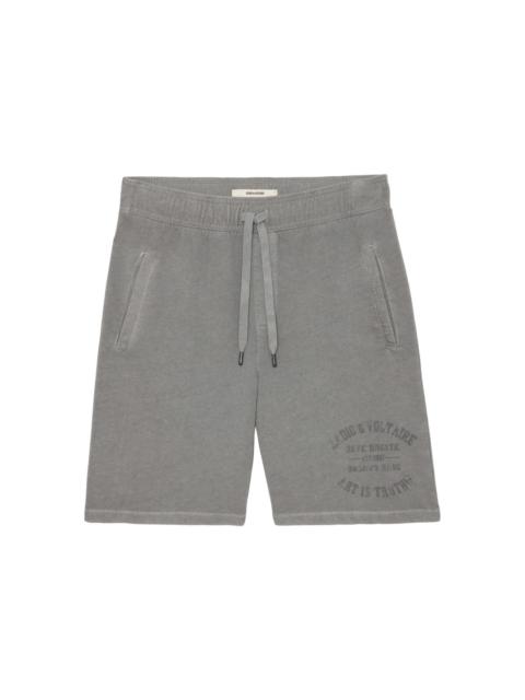 Zadig & Voltaire organic-cotton track shorts