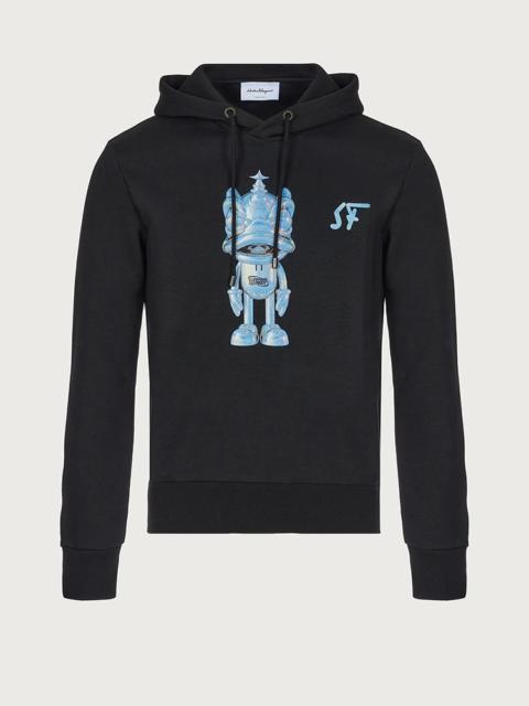 FERRAGAMO LIMITED EDITION FERRAGAMO X SHXPIR HOODED SWEATSHIRT