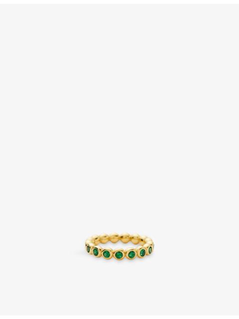 MISSOMA Tennis Eternity 18ct Gold Vermeil Stacking Ring