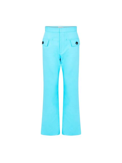 HIGH-RISE COTTON TWILL PANTS
