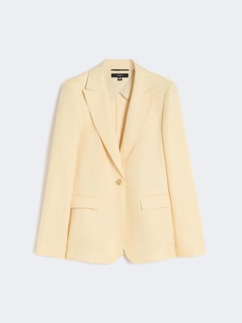 WEEKEND Max Mara Linen canvas blazer - LIGHT YELLOW