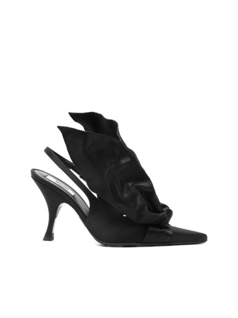 Moschino bow-detail slingback pumps