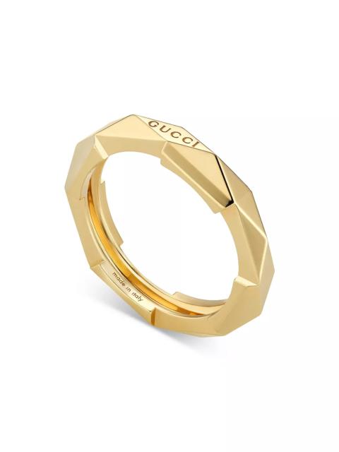 GUCCI 18K Yellow Gold Link To Love Stud Ring