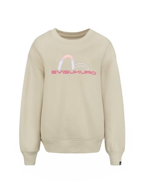 EVISU Seagull Print 2-Way Oversized Sweatshirt