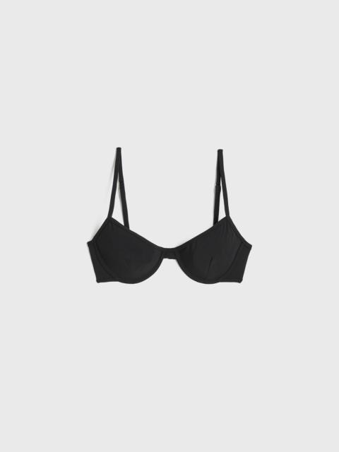 Half-cup bikini top black