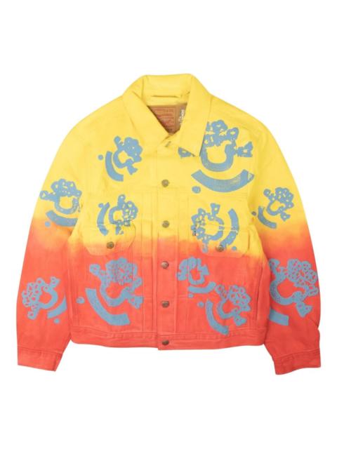 DENIM TEARS gradient-print denim jacket