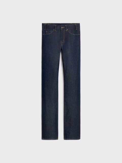 CELINE Francoise jeans in raw wash denim